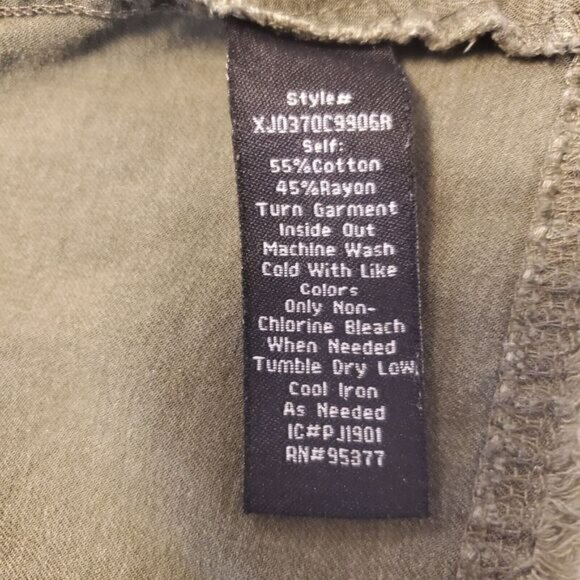 Revolve Sanctuary Womens Cropped Band Collar Raw Hem Jacket Sz Small Boxy - Picture 11 of 15